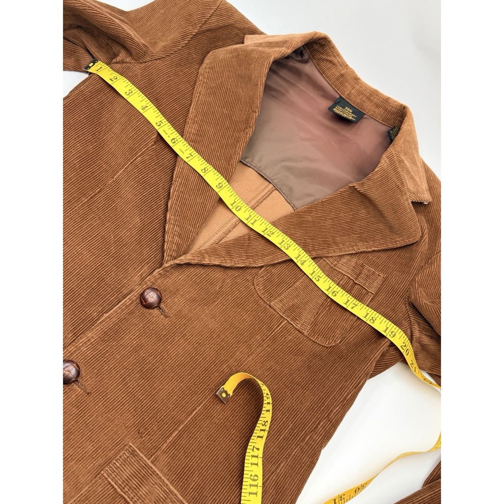 Vintage 1970s Sears Corduroy Blazer & Vest Set 38R Sport Coat Academia Retro - Picture 6 of 16